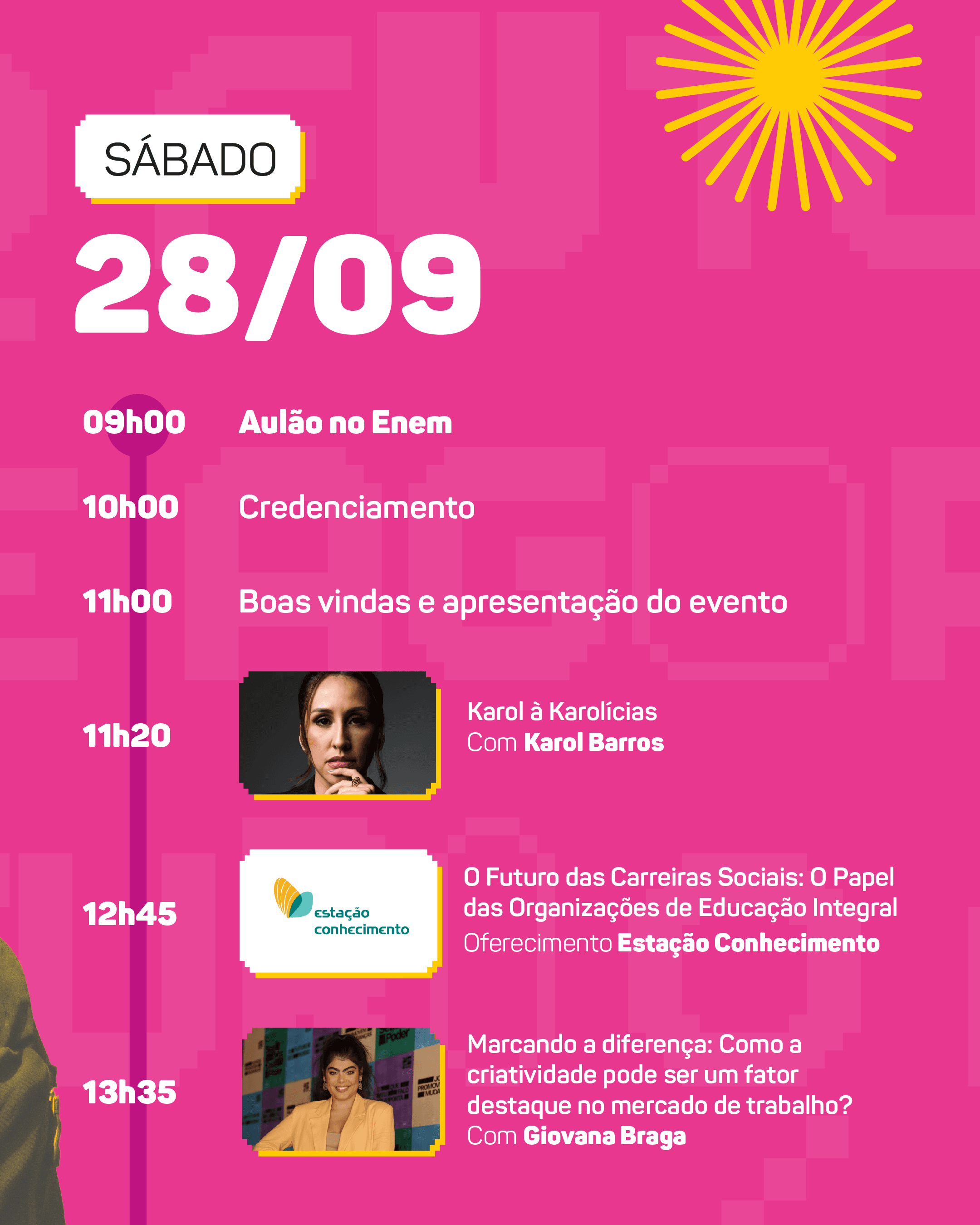 Programação do dia 1